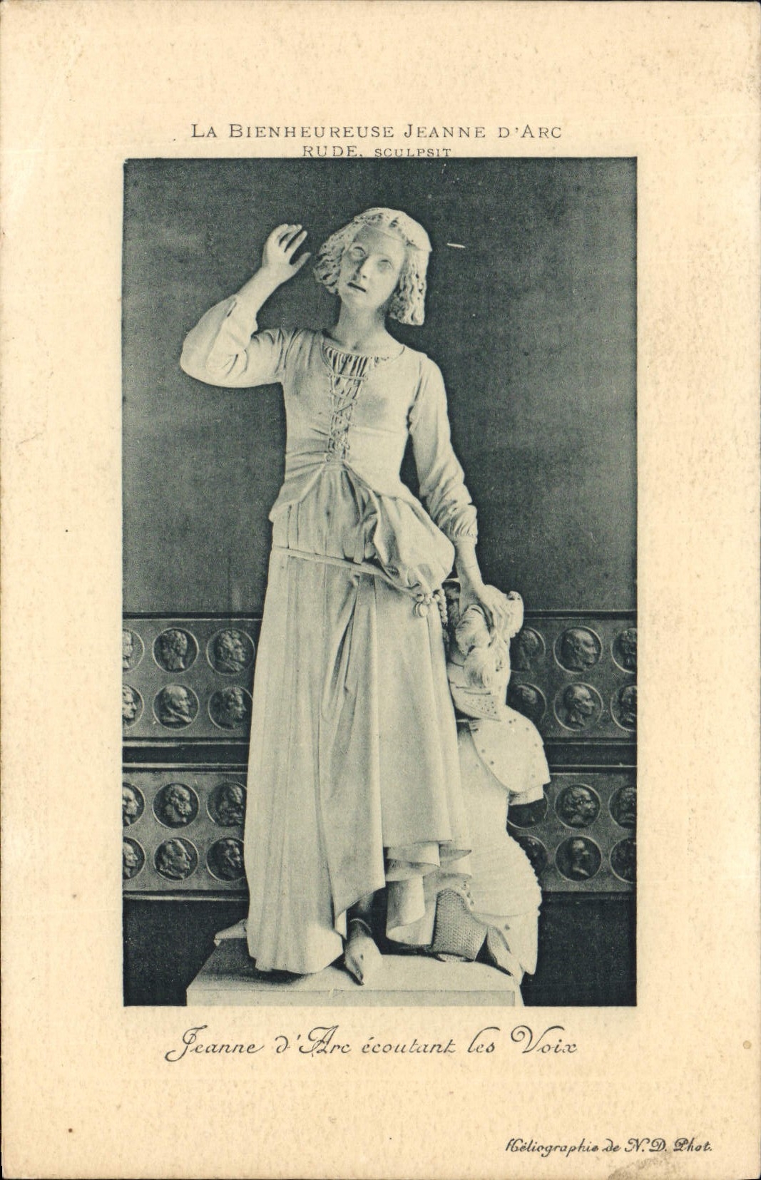 CPA Jeanne d'Arc ecoutant les voix