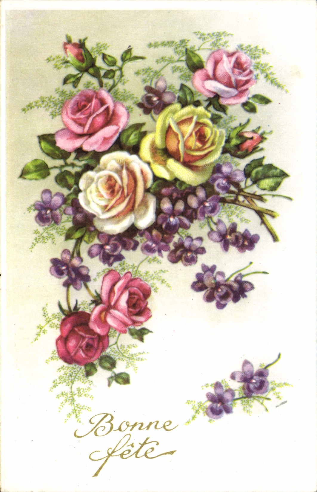 CPA Fantaisie Fleurs