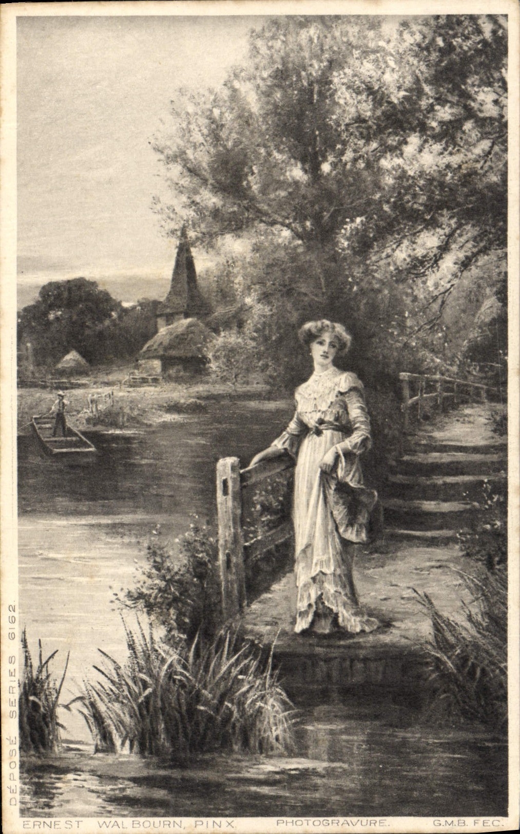 VINTAGE POSTCARD Fantasy Woman Ernest Walbourn