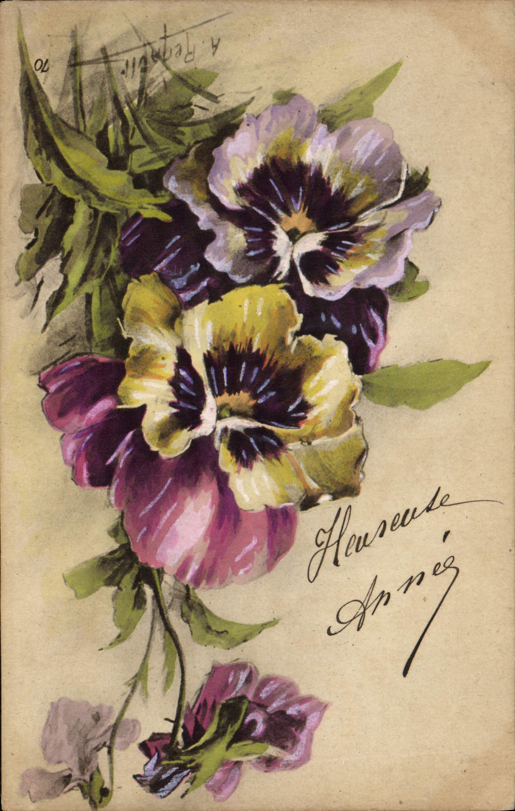 CPA Fantaisie Fleurs