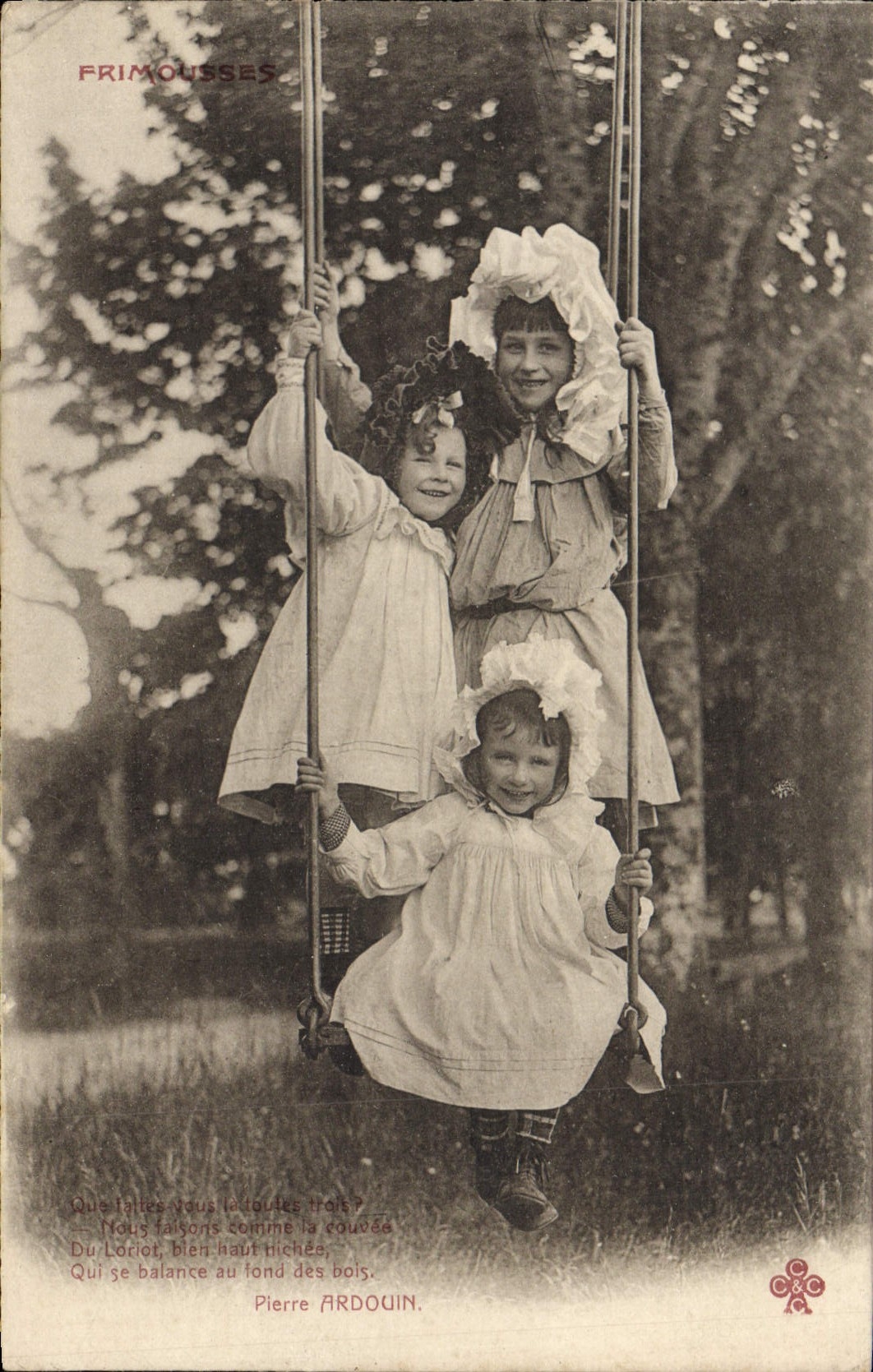 VINTAGE POSTCARD Fantasy Frimousses Children