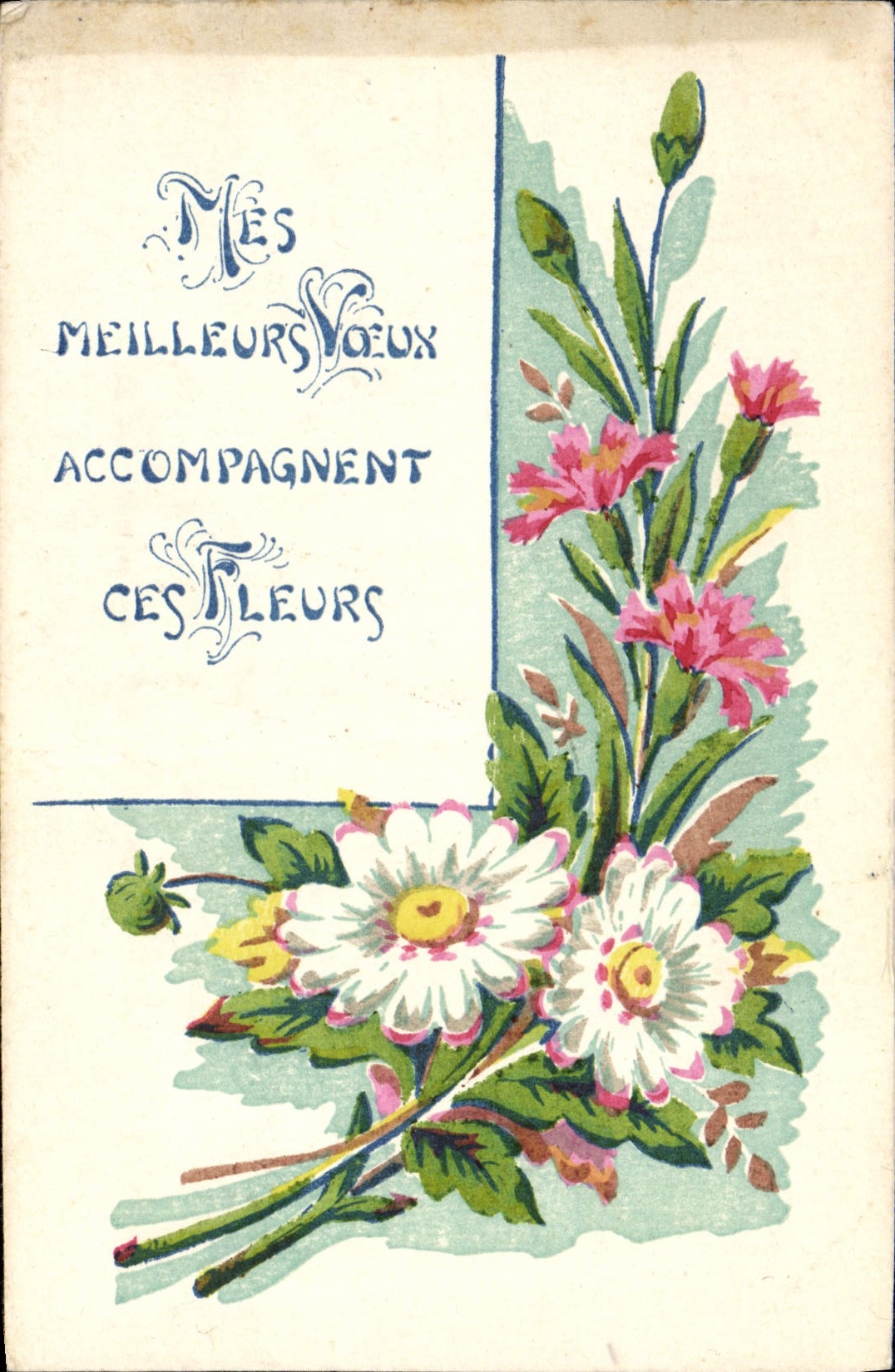 CPA Fantaisie Fleurs