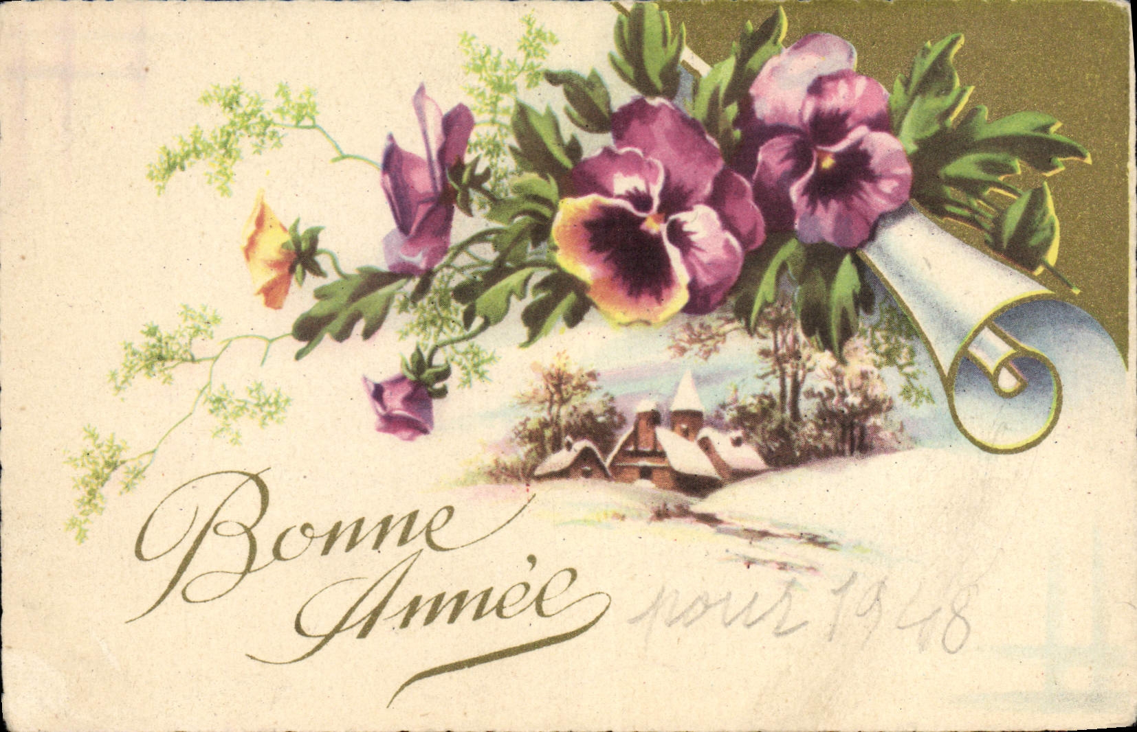 CPA Fantaisie Fleurs