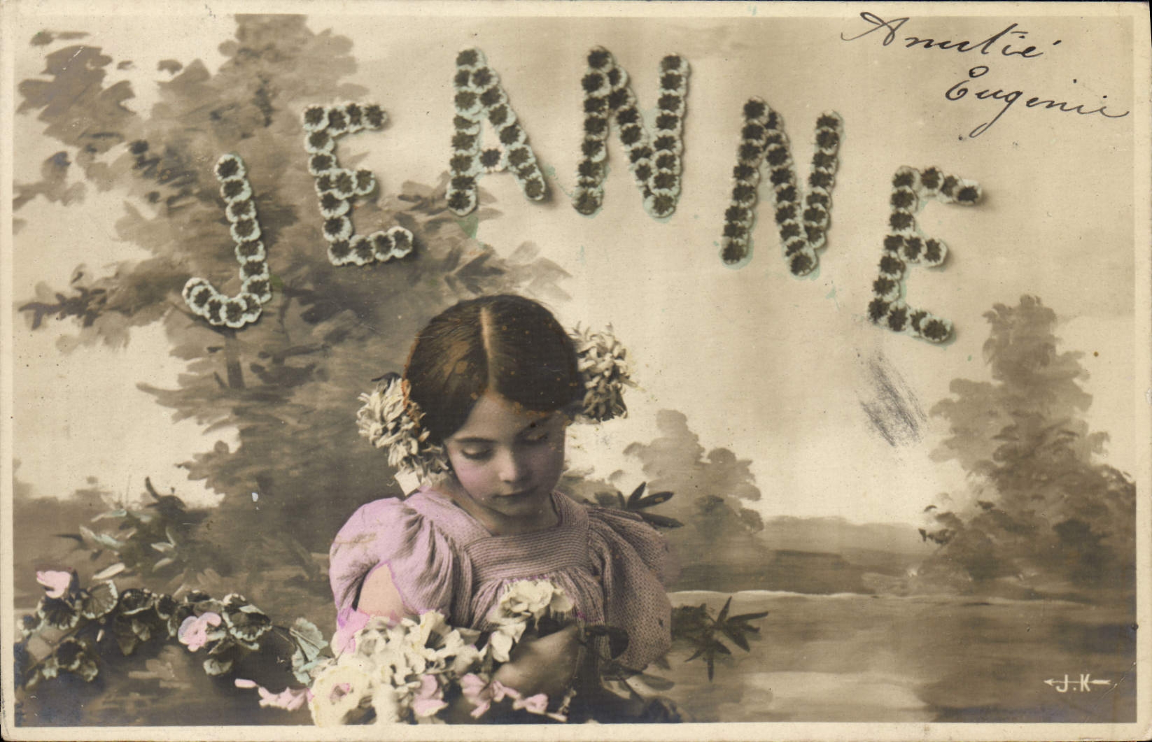 CPA Fantaisie Enfant Prenom Jeanne 