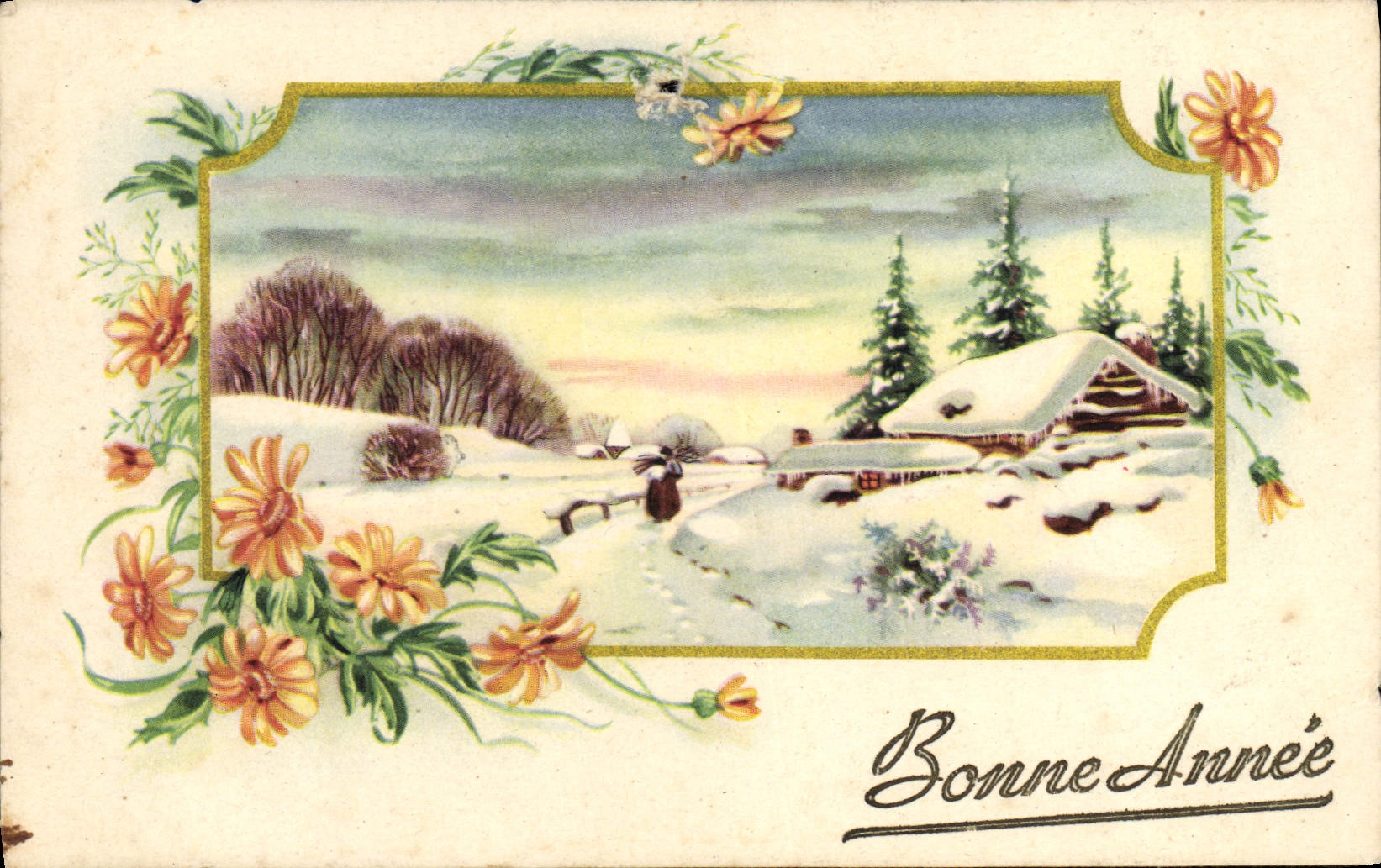 CPA Fantaisie Bonne annee