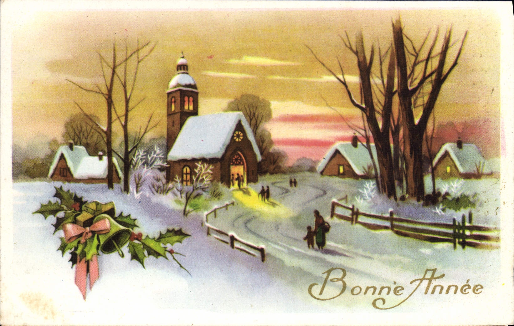 CPA Fantaisie Bonne annee