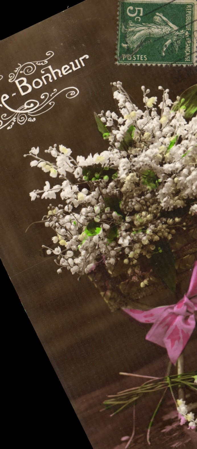 CPA Fantaisie Fleurs Muguet