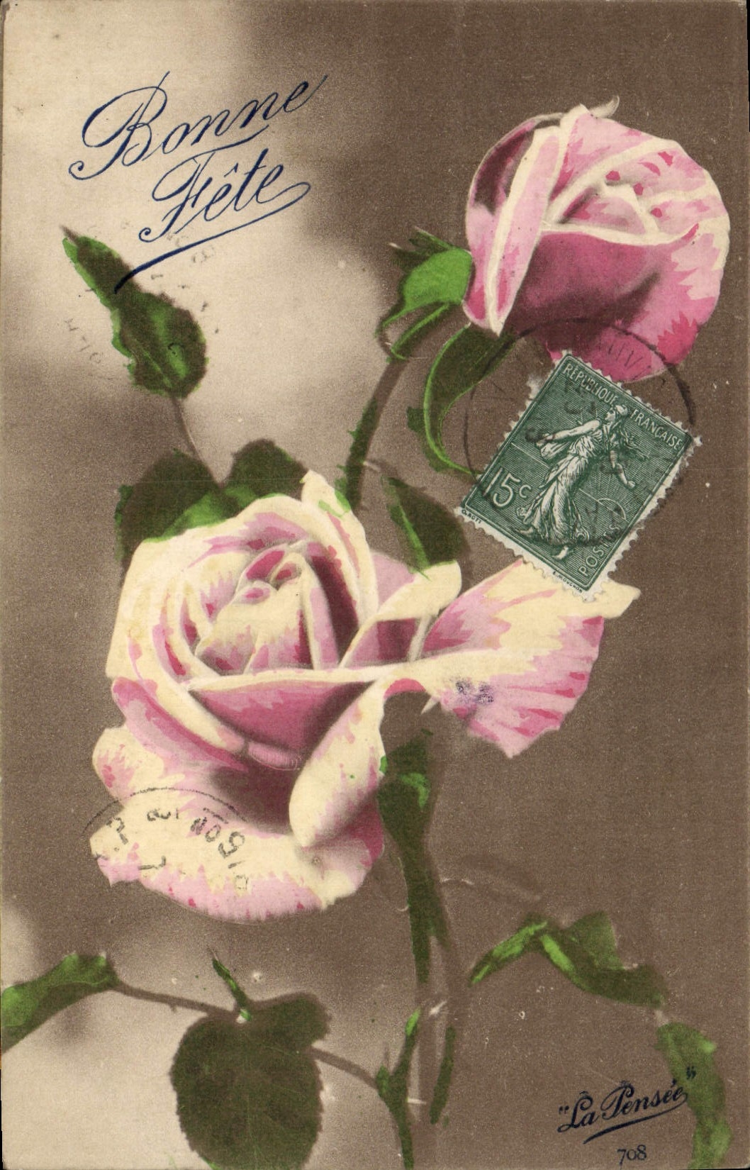 CPA Fantaisie Fleurs