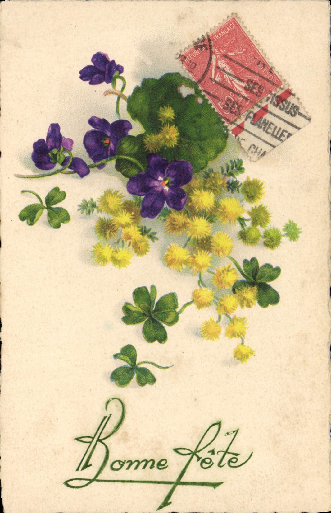 CPA Fantaisie Fleurs