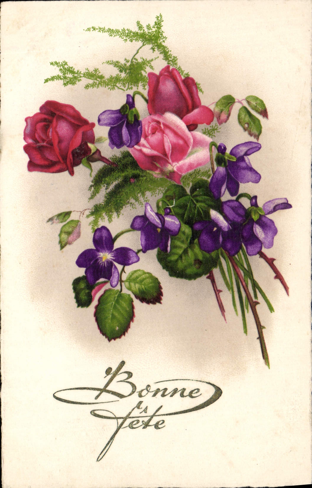 CPA Fantaisie Fleurs