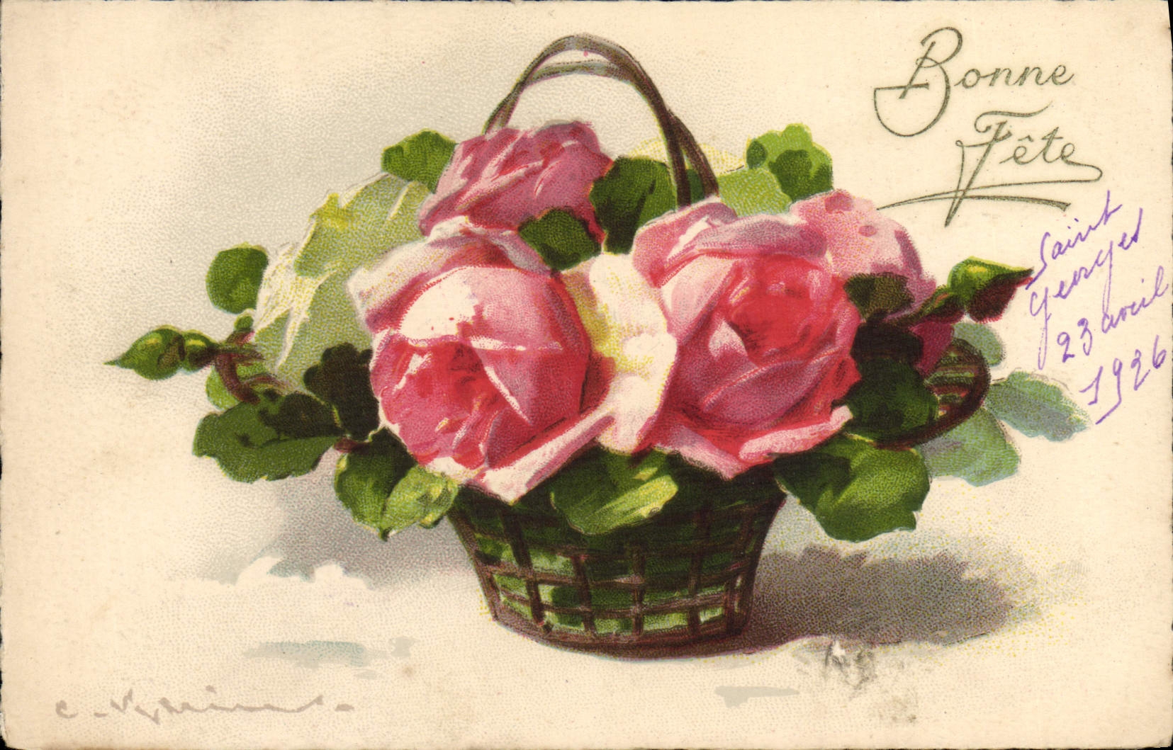 CPA Fantaisie Fleurs