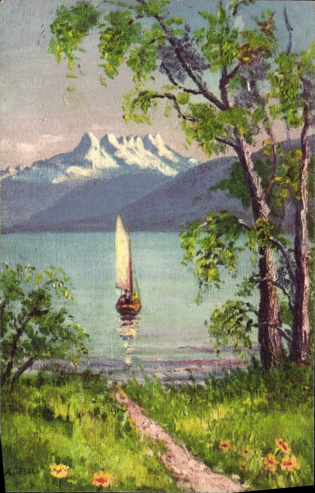 CPA Fantaisie Bateau