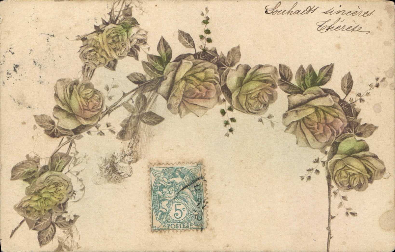 CPA Fantaisie Fleurs 