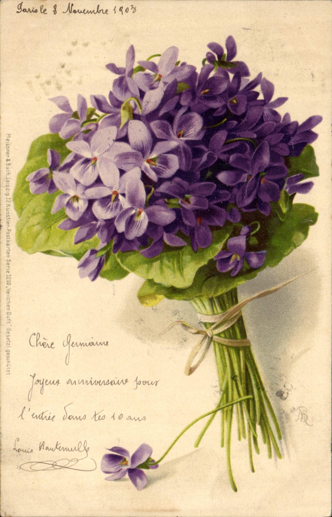 CPA Fantaisie Fleurs