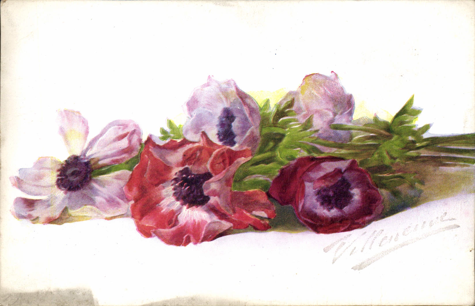 CPA Fantaisie Fleurs