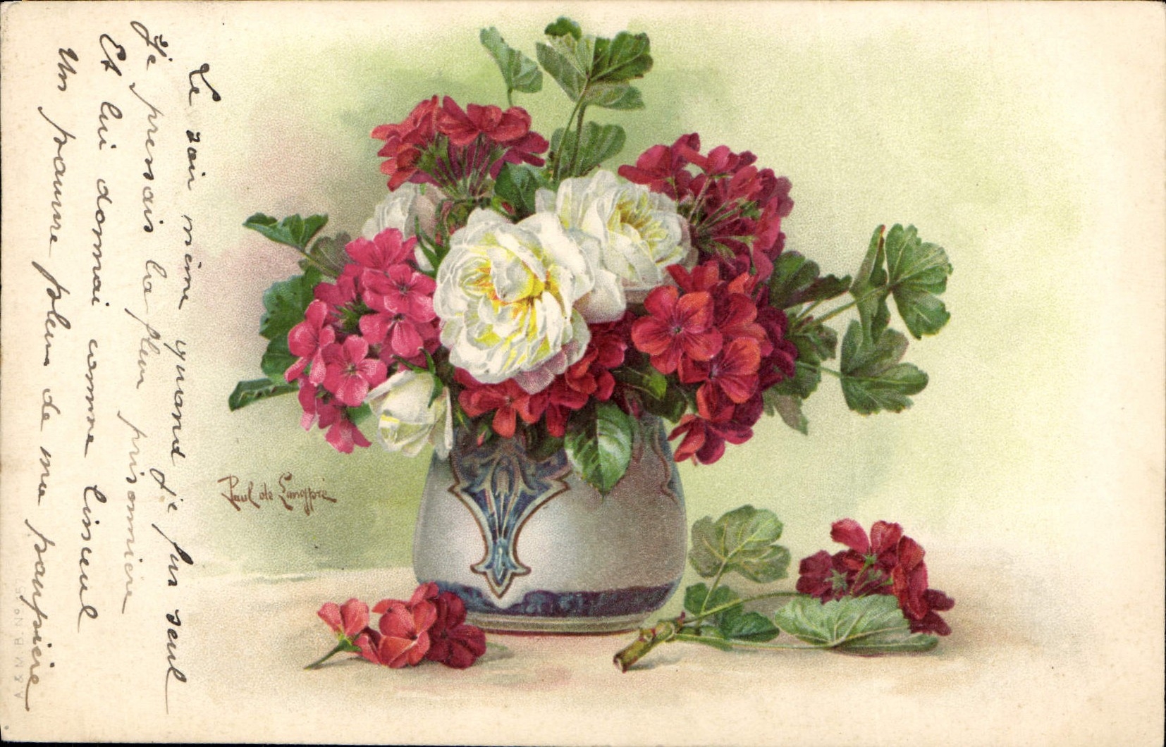 CPA Fantaisie Fleurs