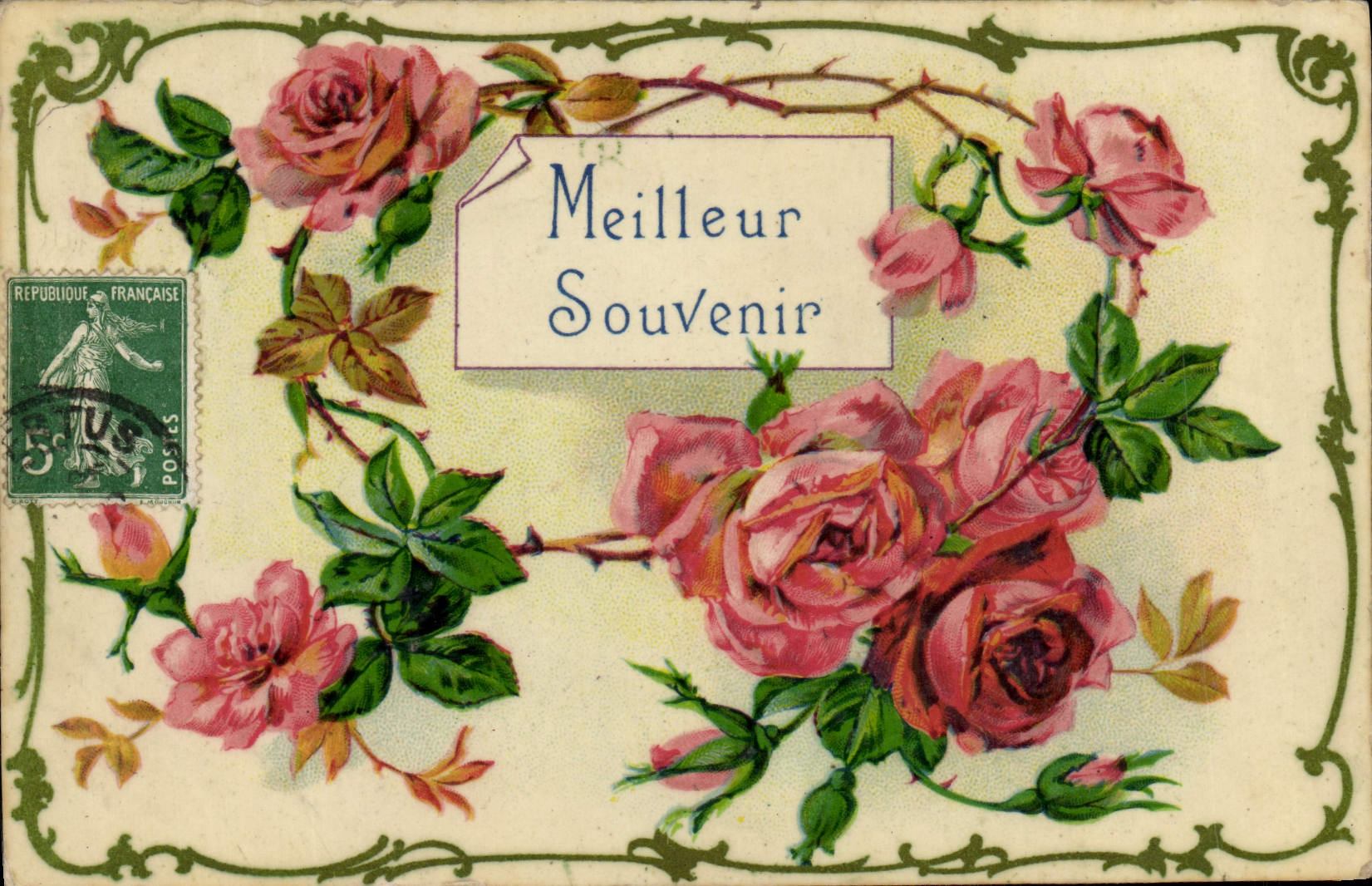 CPA Fantaisie Fleurs