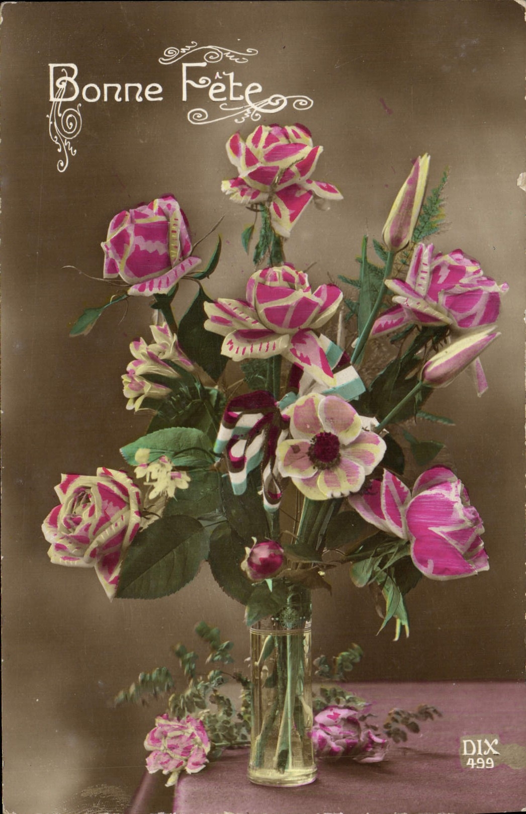 CPA Fantaisie Fleurs 