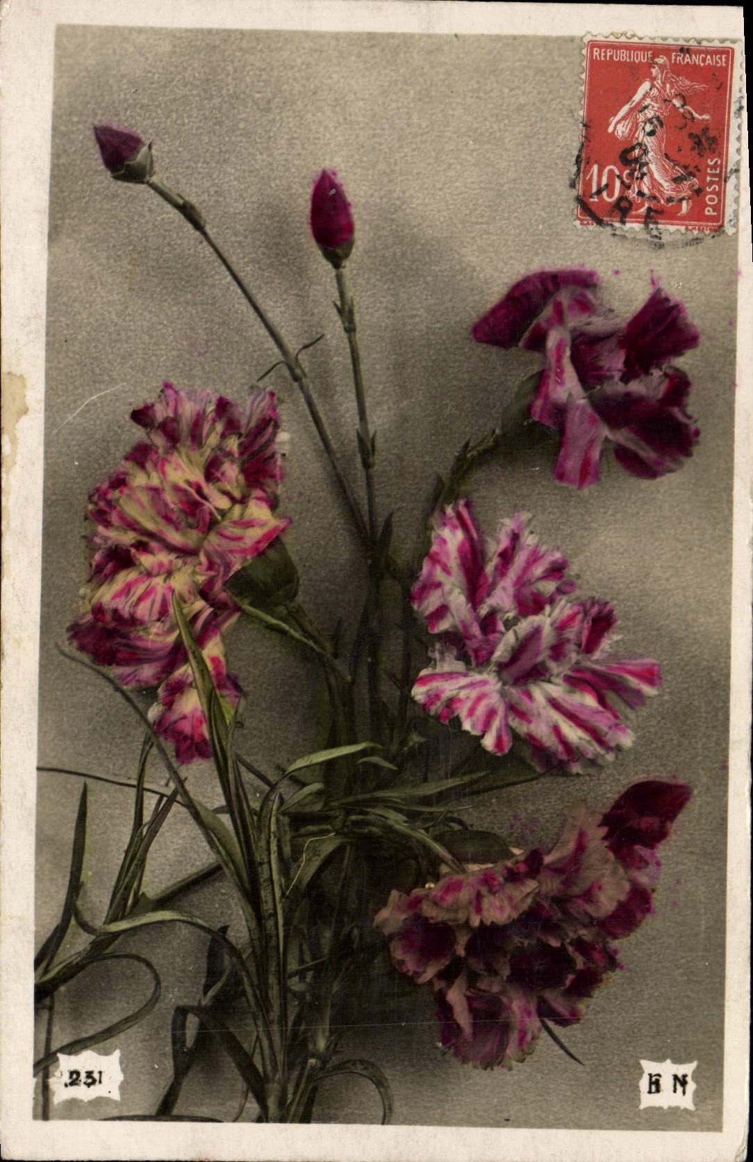 CPA Fantaisie Fleurs