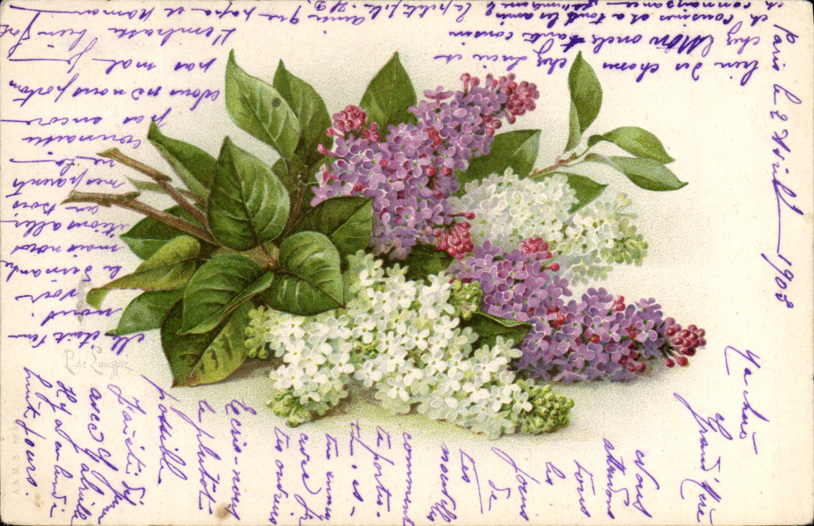 CPA Fantaisie Fleurs