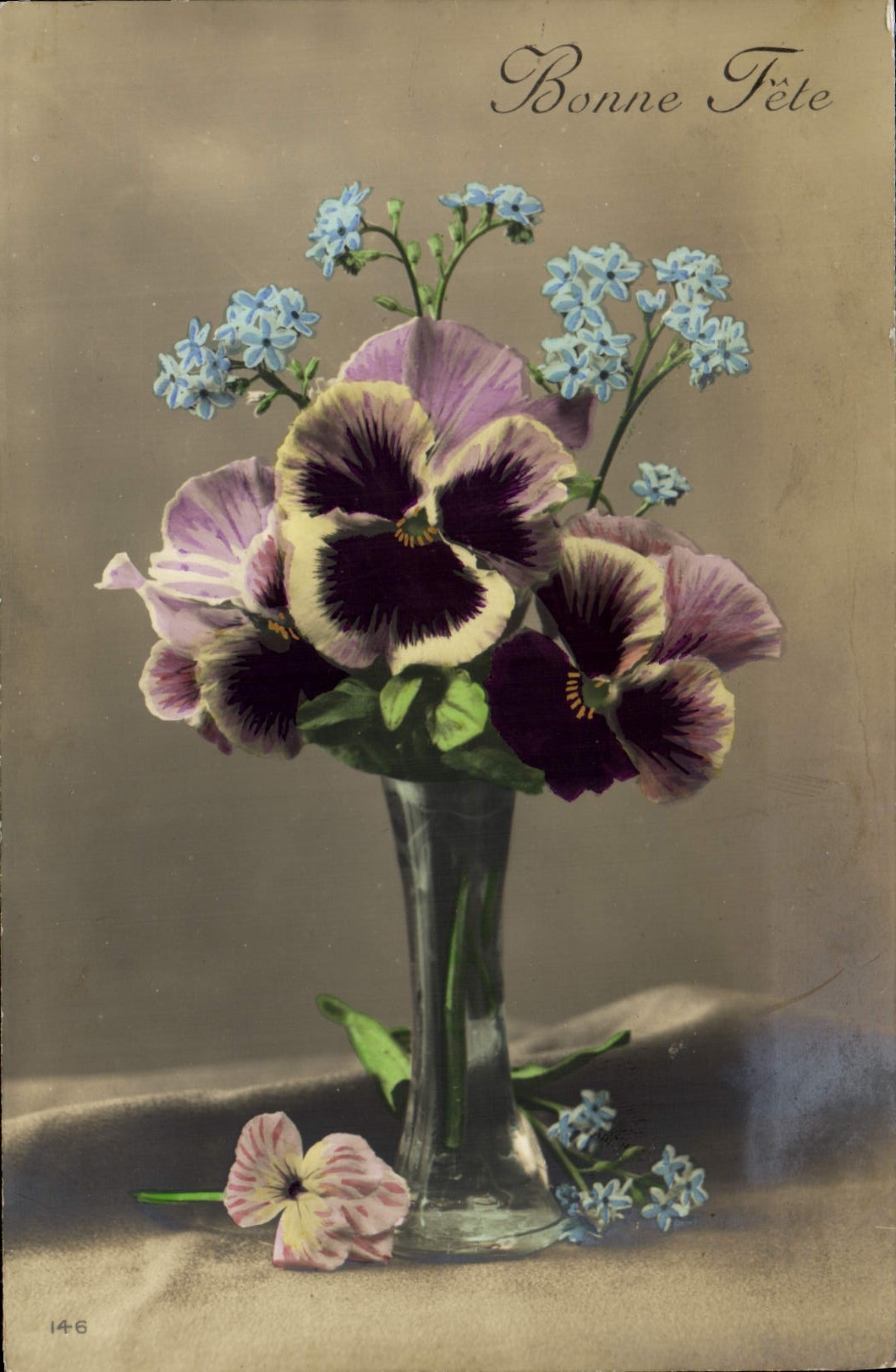 CPA Fantaisie Fleurs