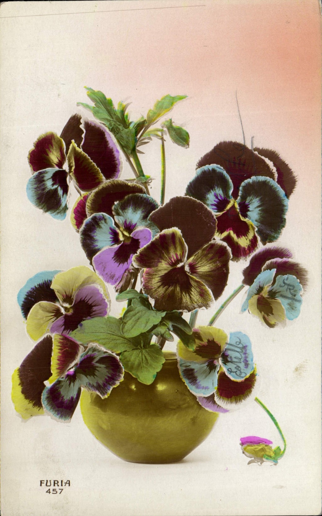 CPA Fantaisie Fleurs