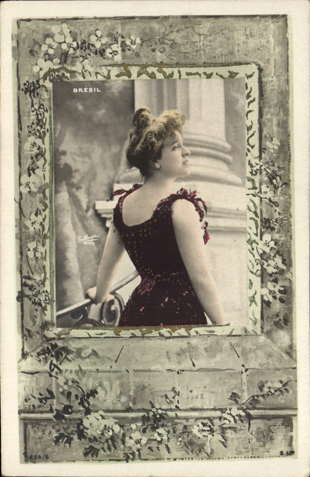 VINTAGE POSTCARD Fantasy Woman Brazil