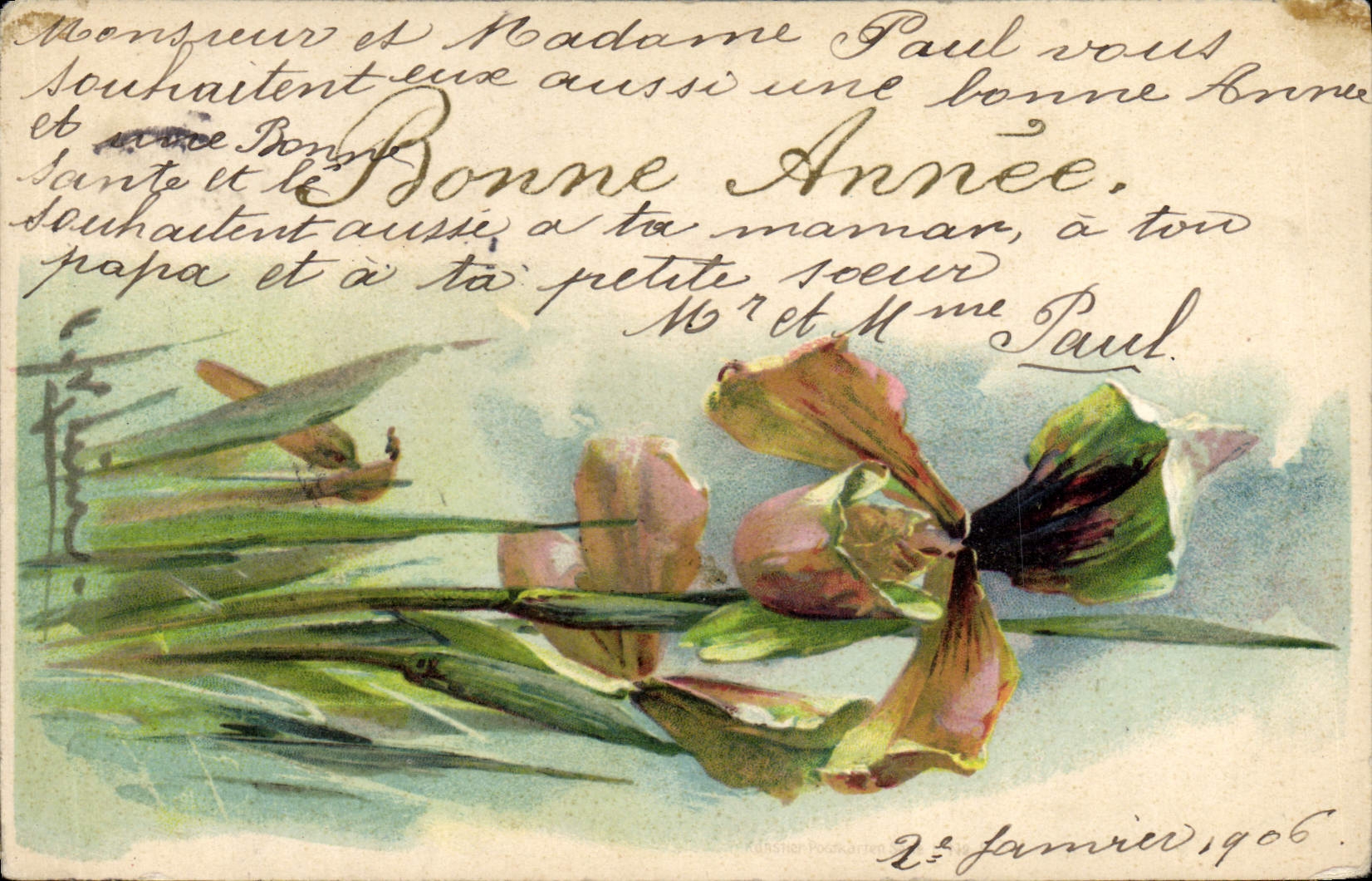 CPA Fantaisie Fleurs