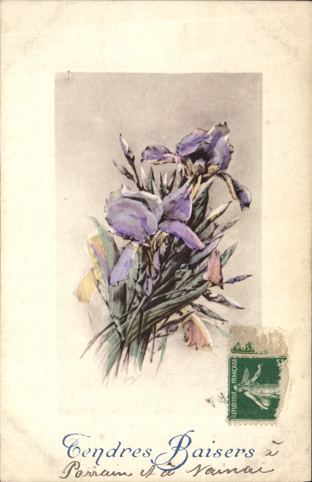 CPA Fantaisie Fleurs