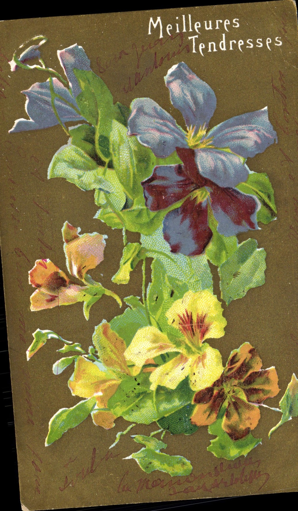 CPA Fantaisie Fleurs 