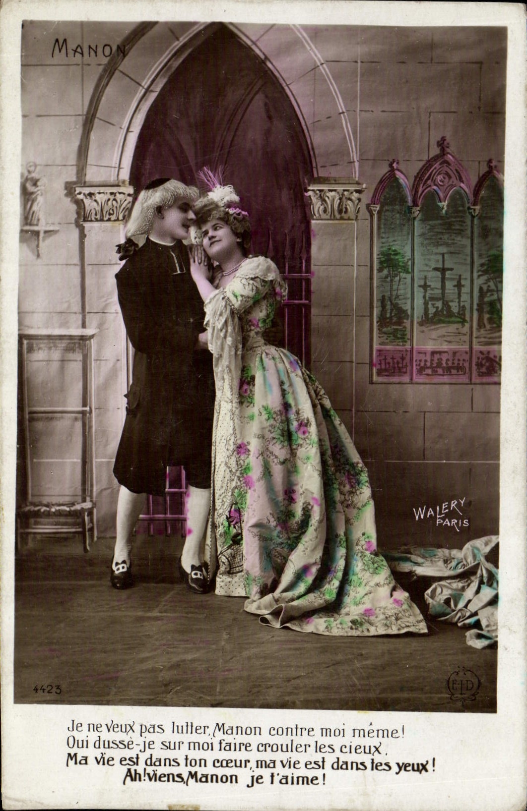 VINTAGE POSTCARD Fantasy Woman Manon Priest