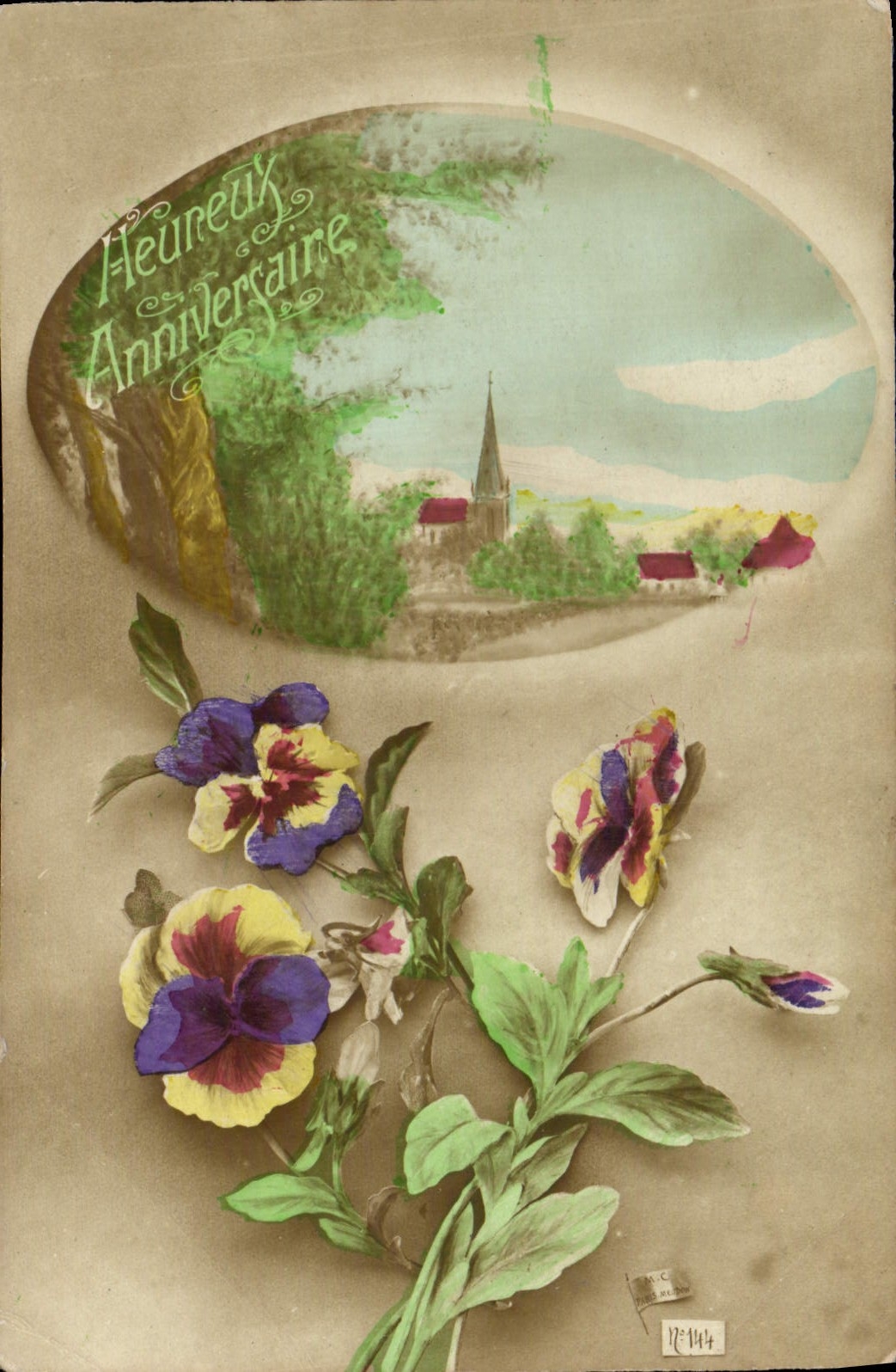 CPA Fantaisie Fleurs