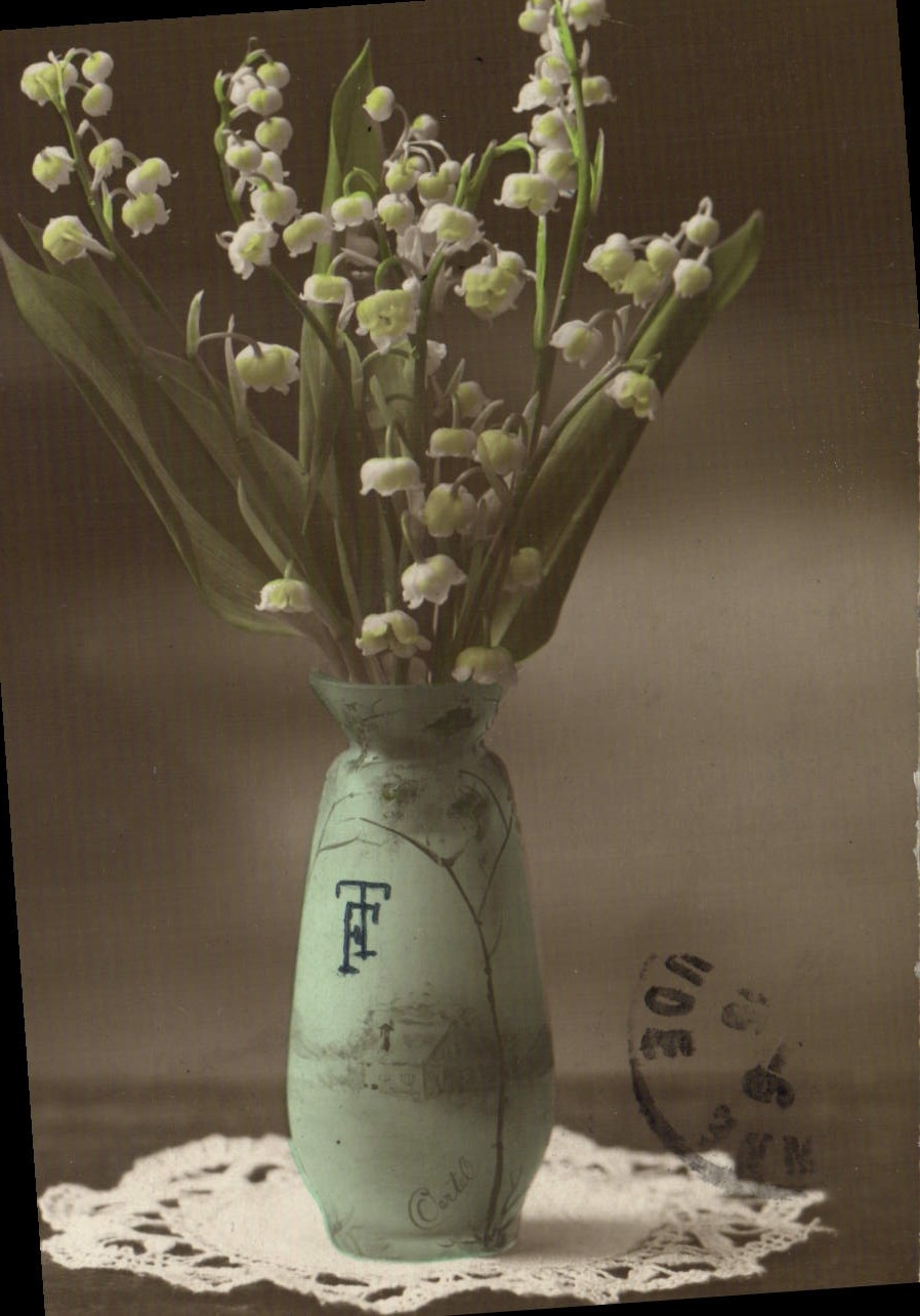 CPA Fantaisie Fleurs Muguet