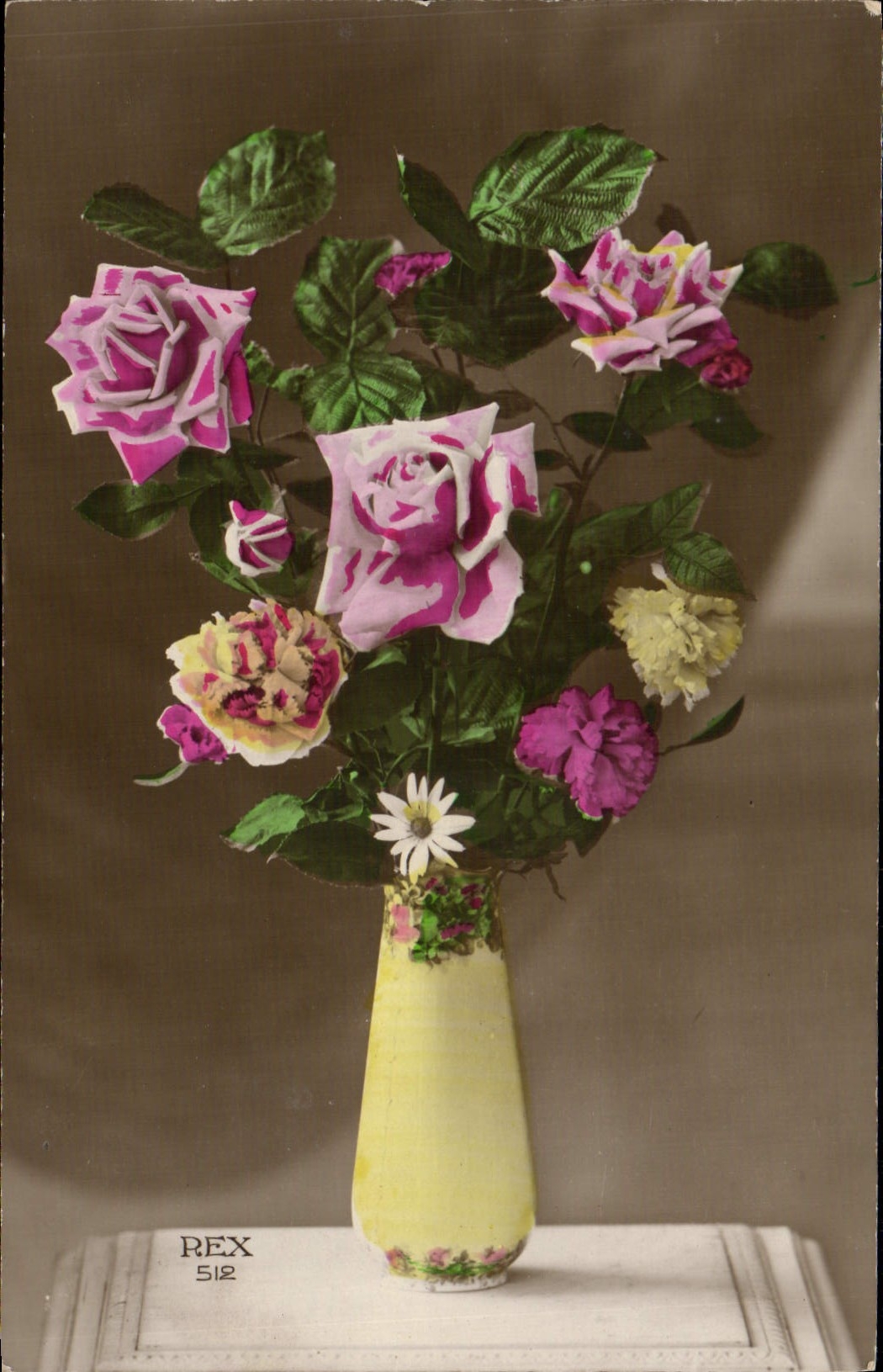 CPA Fantaisie Fleurs