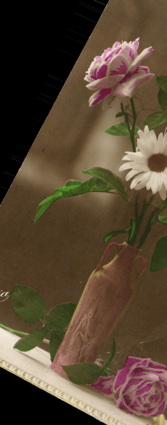 CPA Fantaisie Fleurs