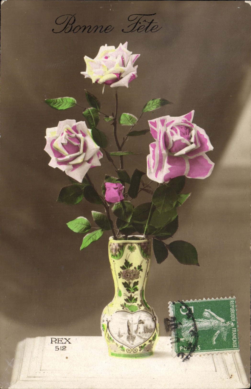 CPA Fantaisie Fleurs