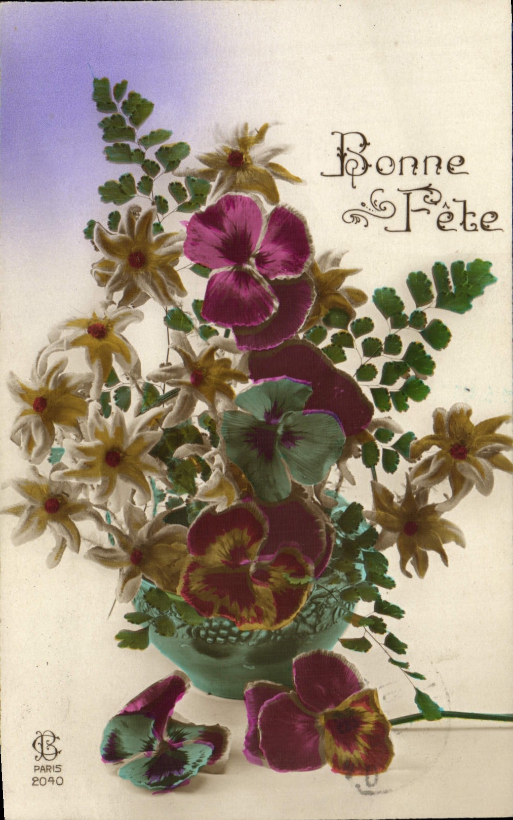 CPA Fantaisie Fleurs 