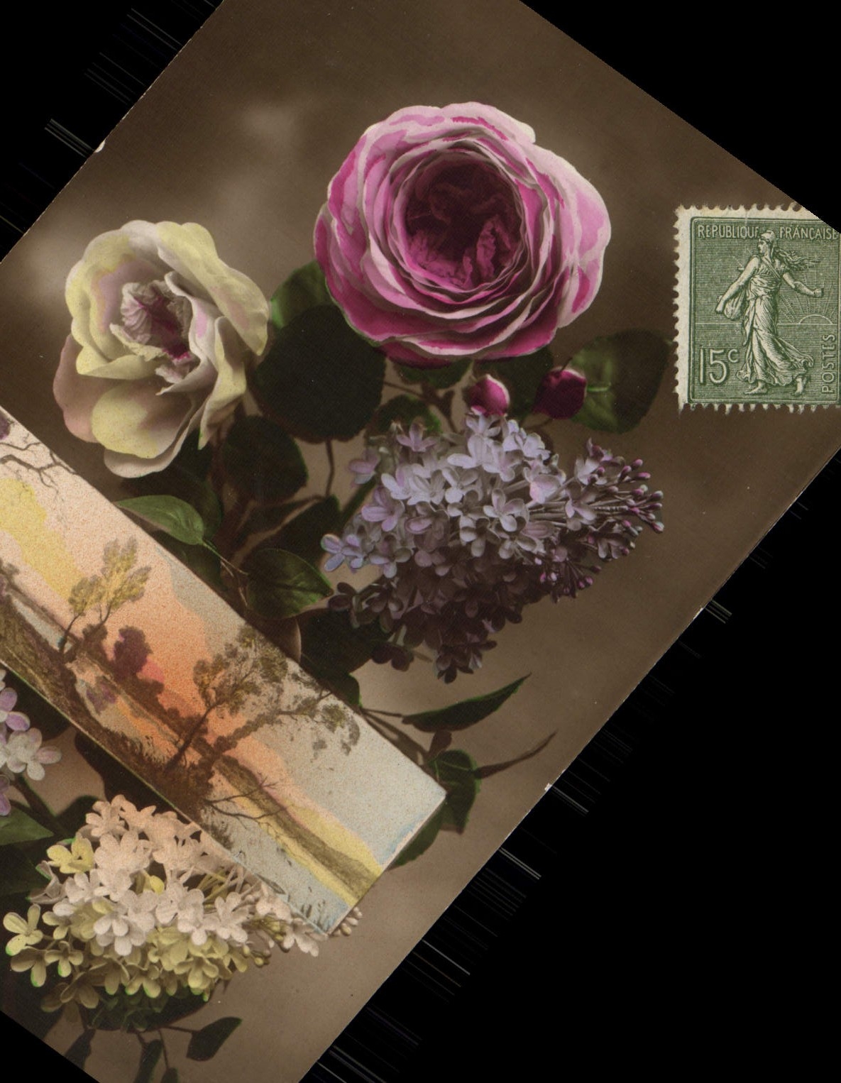 CPA Fantaisie Fleurs 