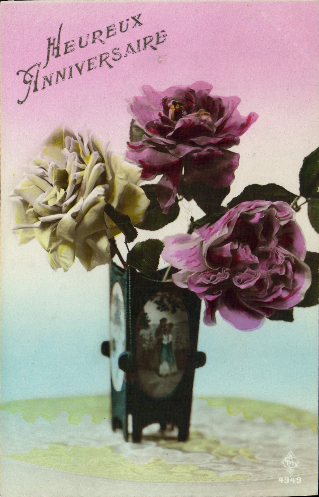 CPA Fantaisie Fleurs 