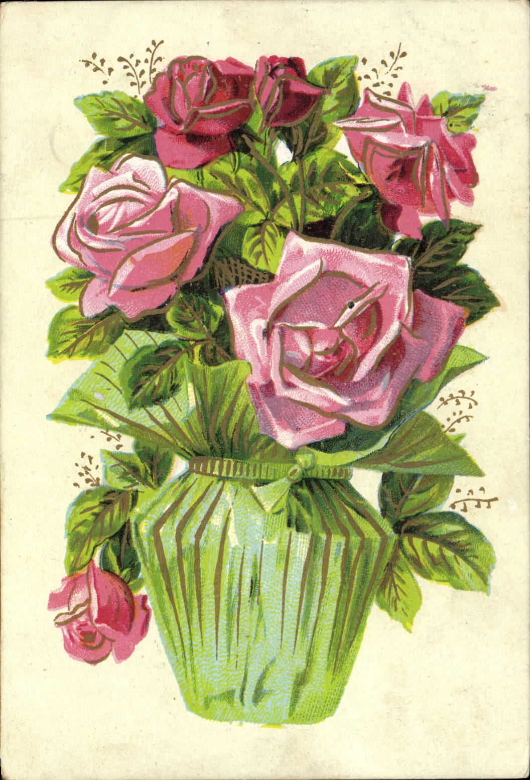 CPA Fantaisie Fleurs