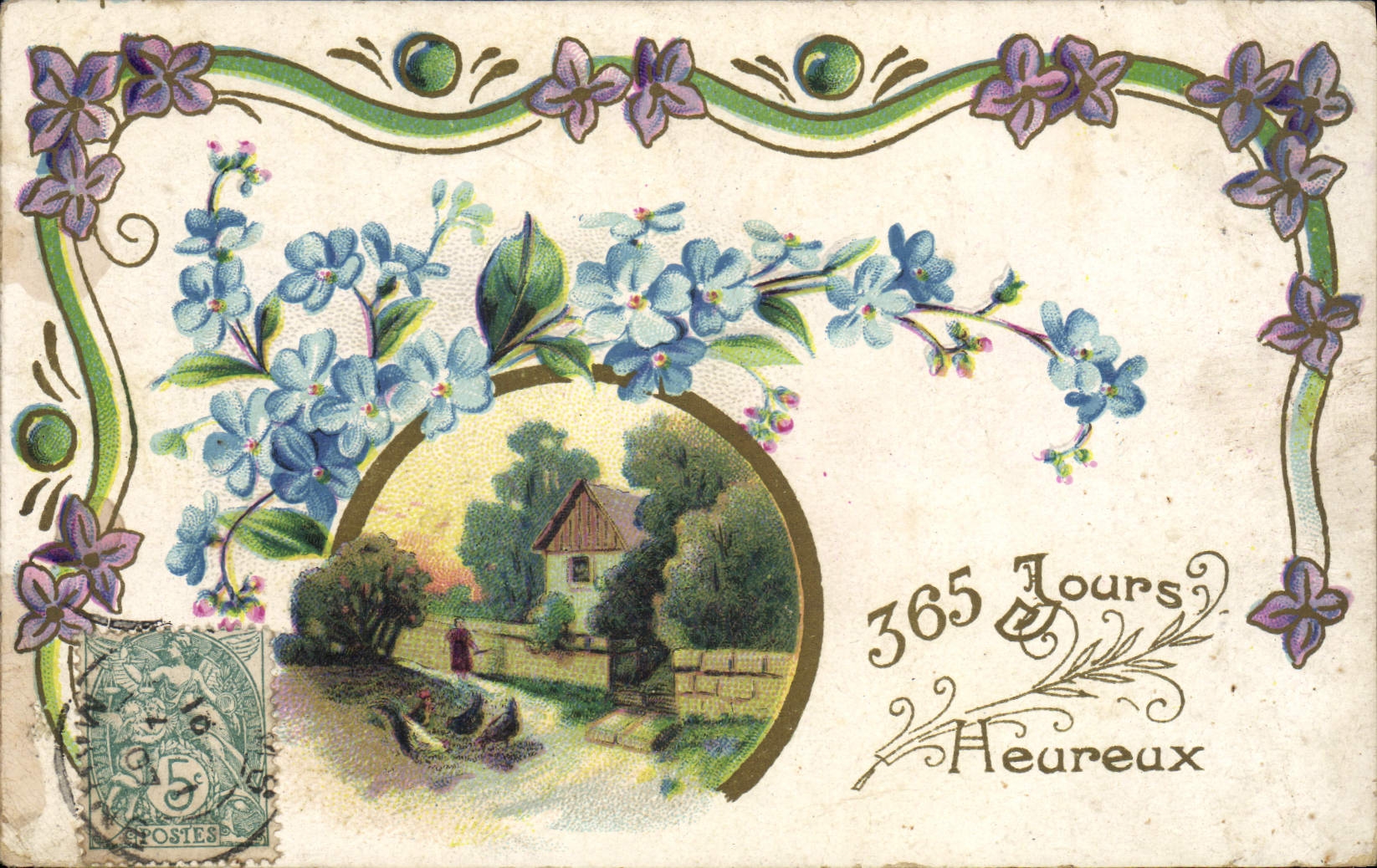 CPA Fantaisie Fleurs 