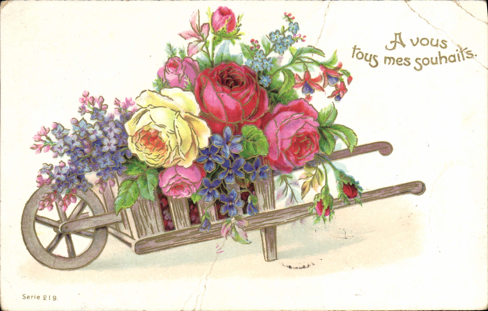 CPA Fantaisie Fleurs 