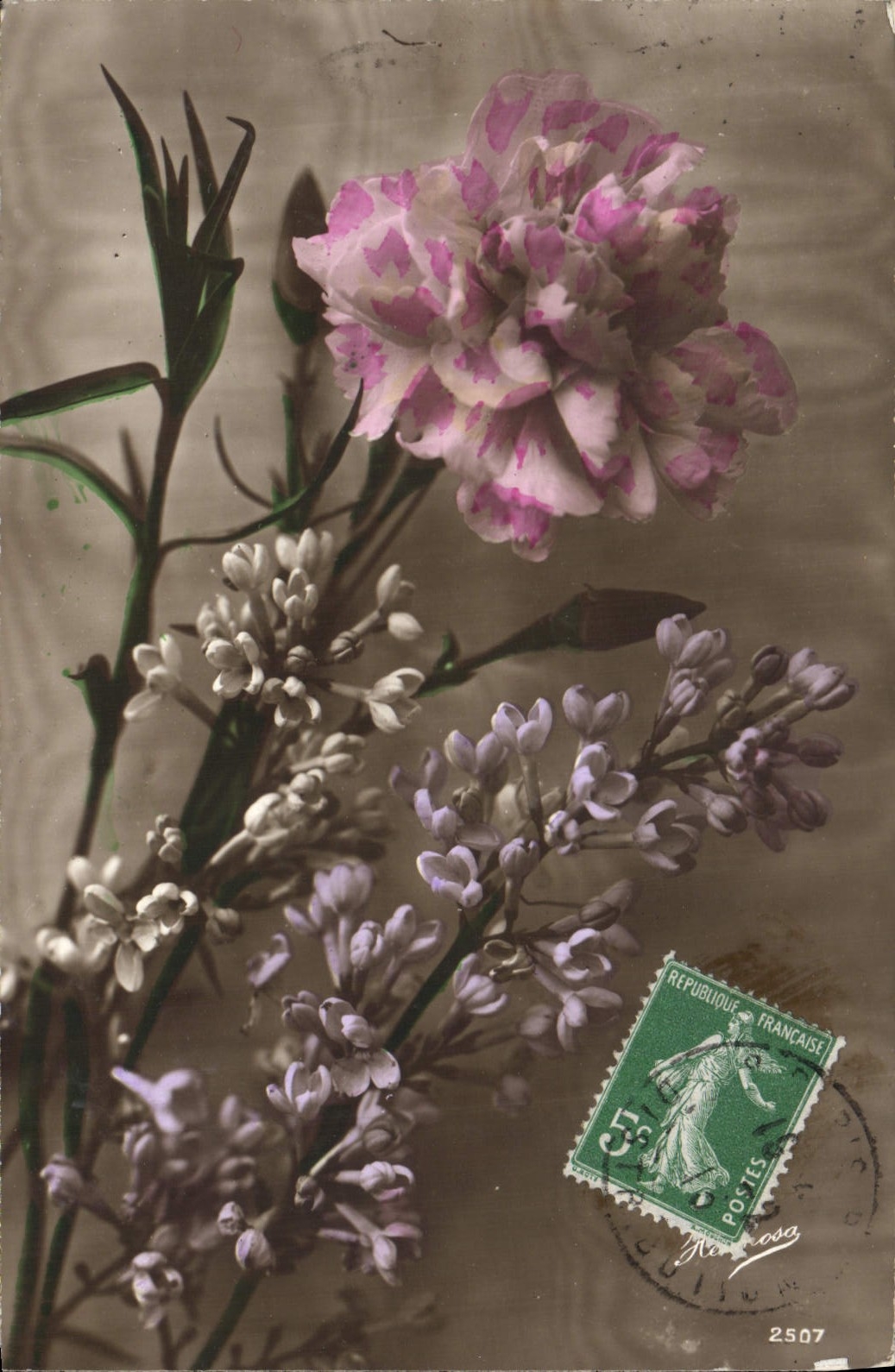 CPA Fantaisie Fleurs