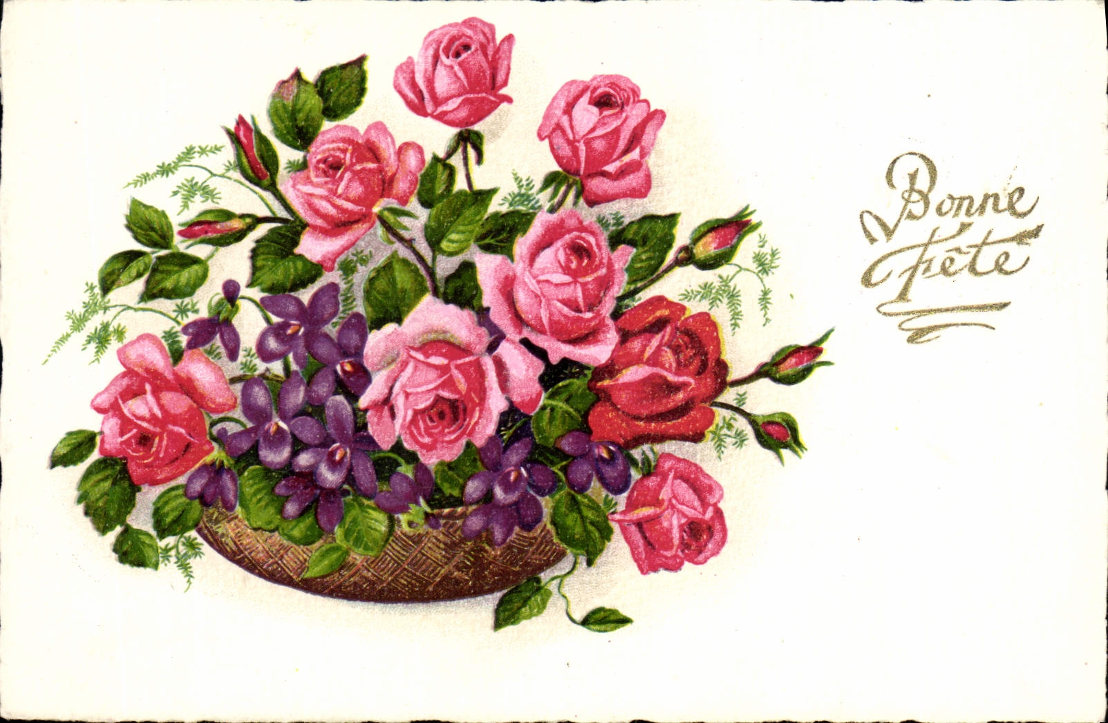 CPA Fantaisie Fleurs