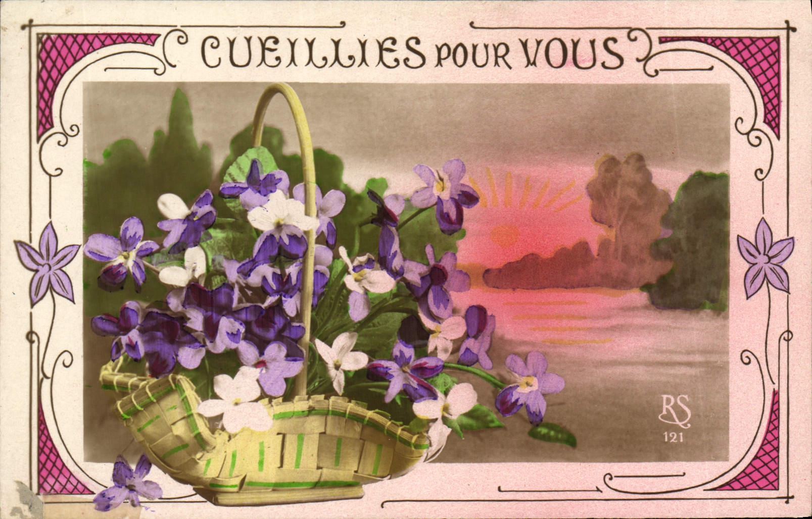 CPA Fantaisie Fleurs