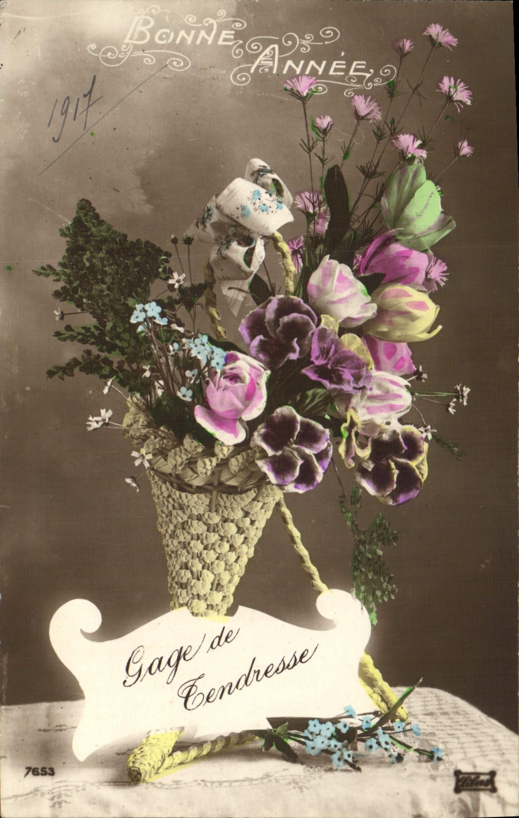 CPA Fantaisie Fleurs