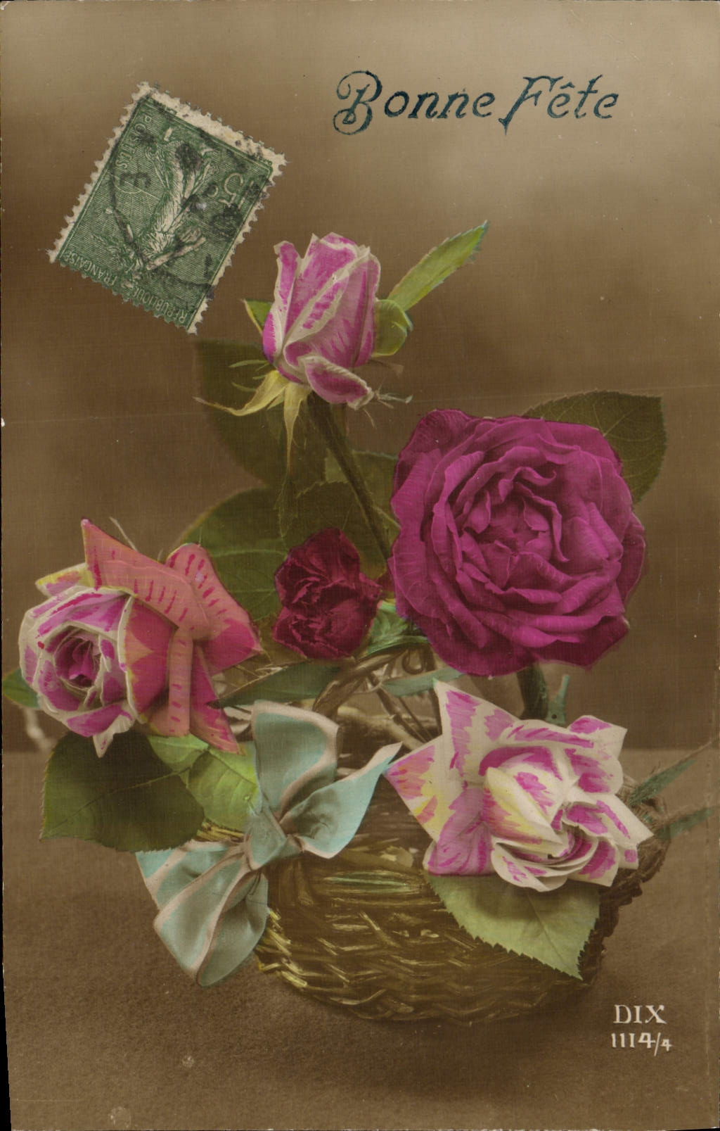 CPA Fantaisie Fleurs