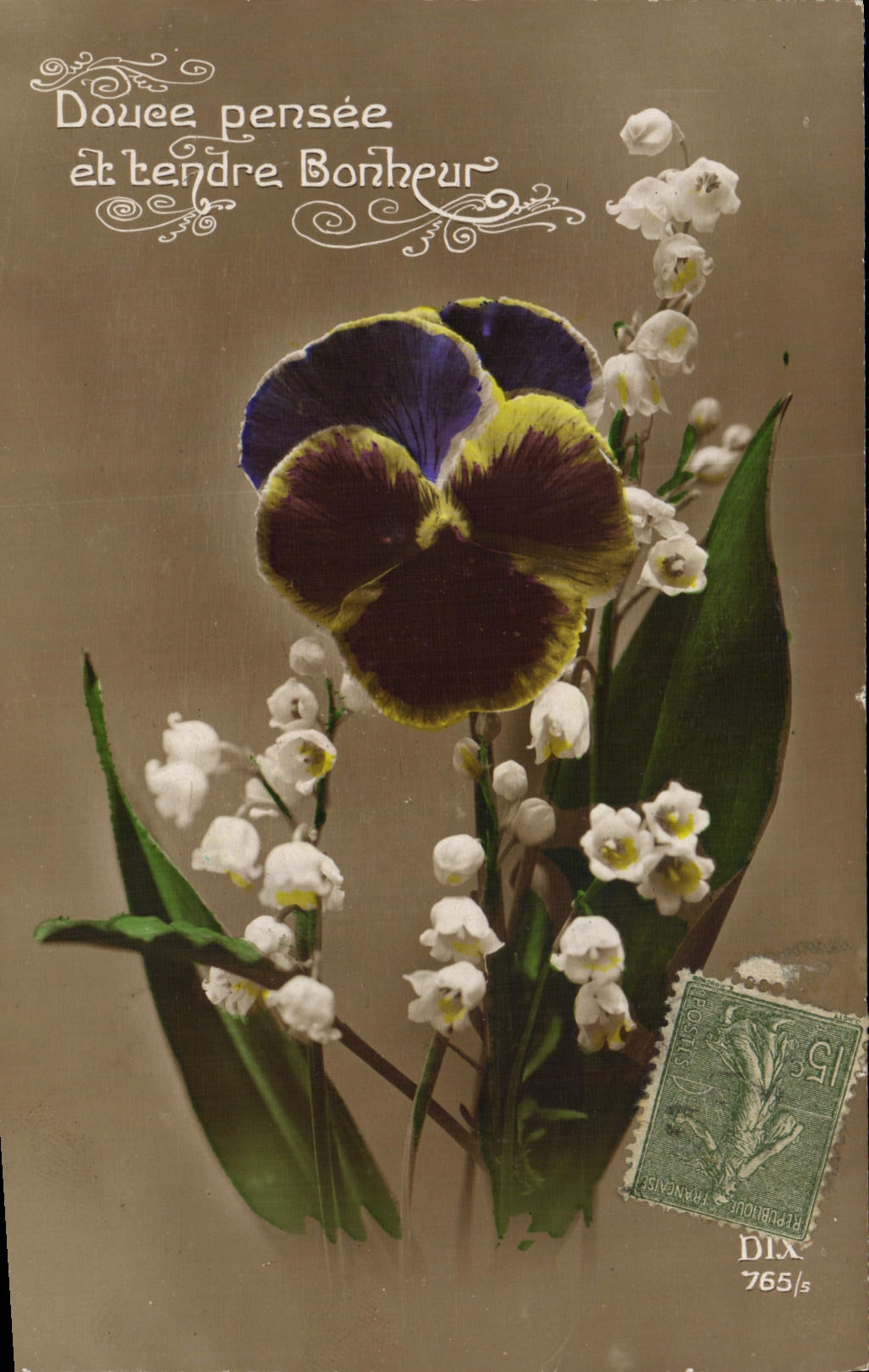 CPA Fantaisie Fleurs Muguet