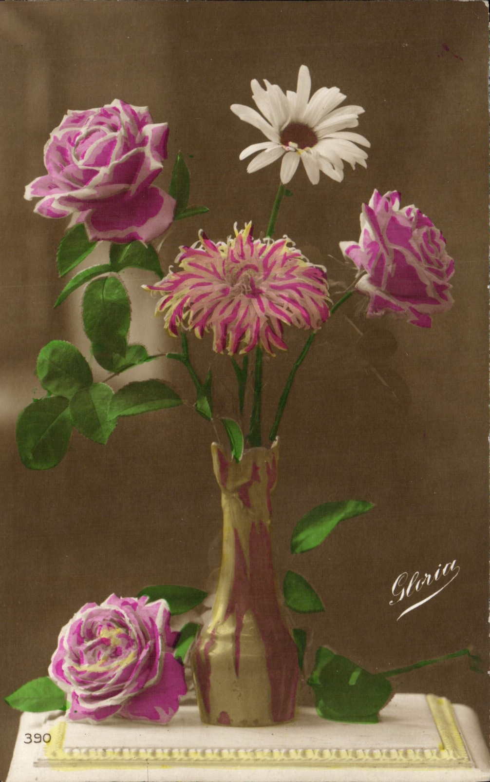 CPA Fantaisie Fleurs