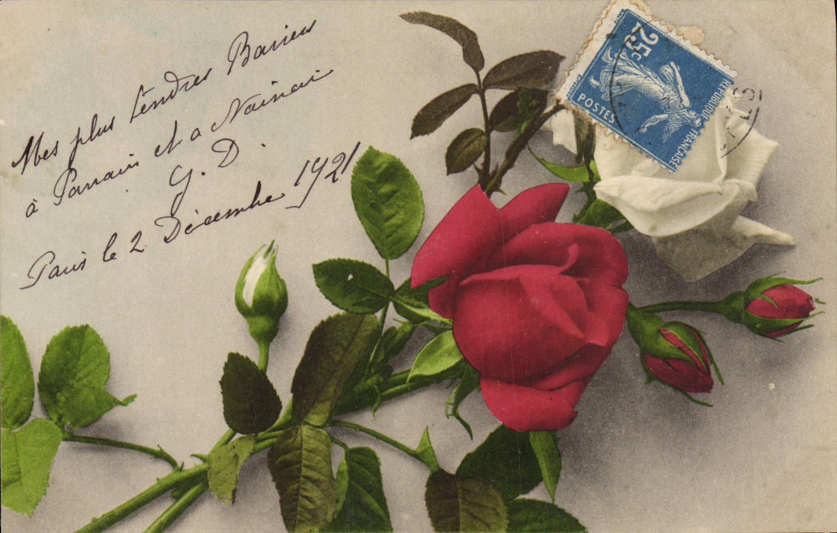 CPA Fantaisie Fleurs